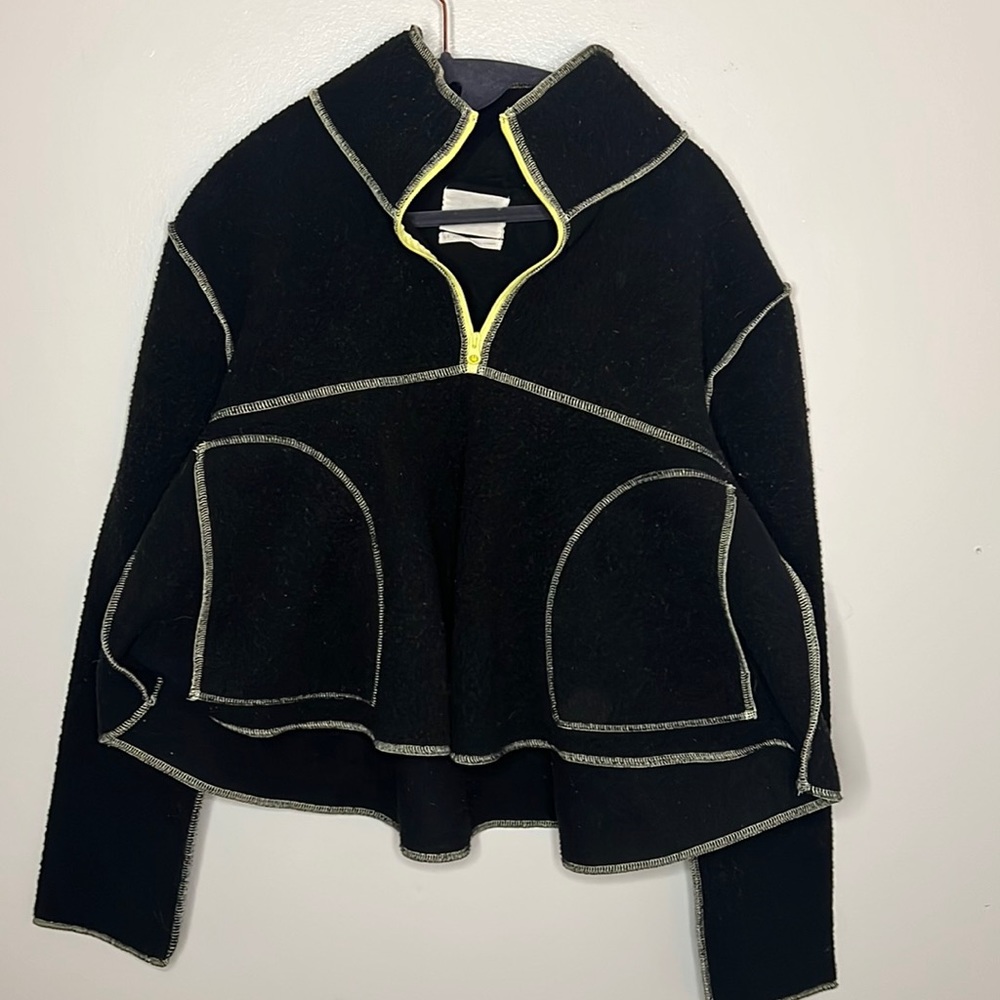 Urban Outfitters Black Neon 1/4 Zip